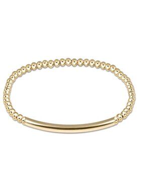New NWT Enewton 14kt Gold-filled Bliss Smooth Bar 3mm Beads Stacked Bracelet